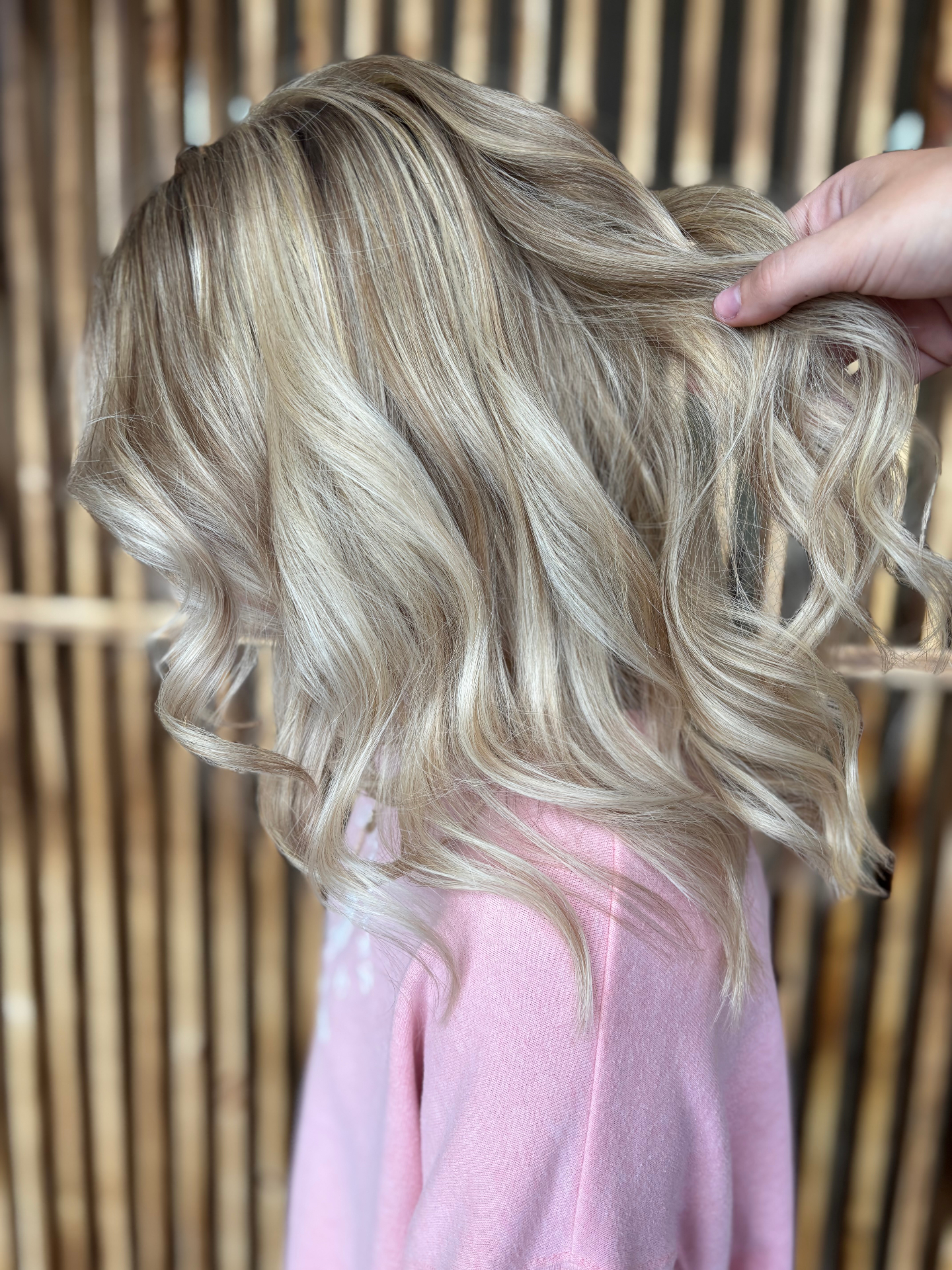 Beautiful styled hair